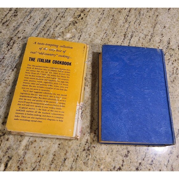 Lot of 2 The Italian Cook Book Taglienti 1955 & Hamilton Ross Modern 1940 - Picture 2 of 15